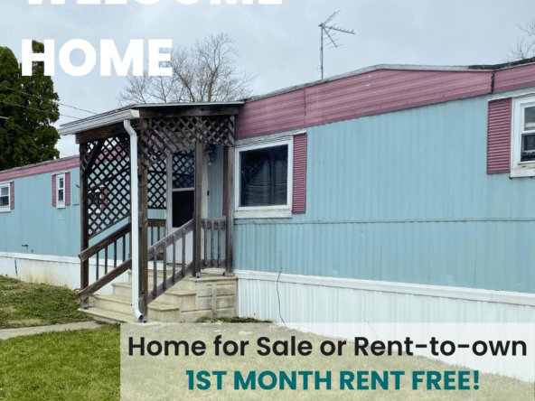 Cozy 1-bedroom, 1-bathroom home in Berne Mobile Home Park with bright living spaces and a woody-like interior