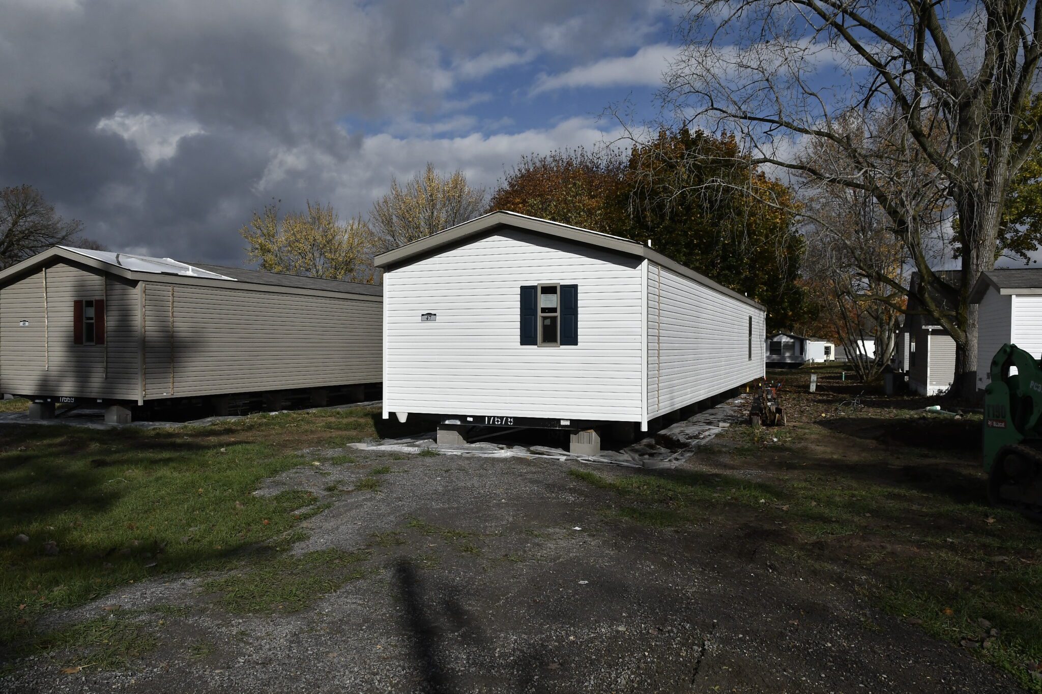 Centreville Mobile Home Park in Michigan with well-maintained mobile homes and lush surroundings