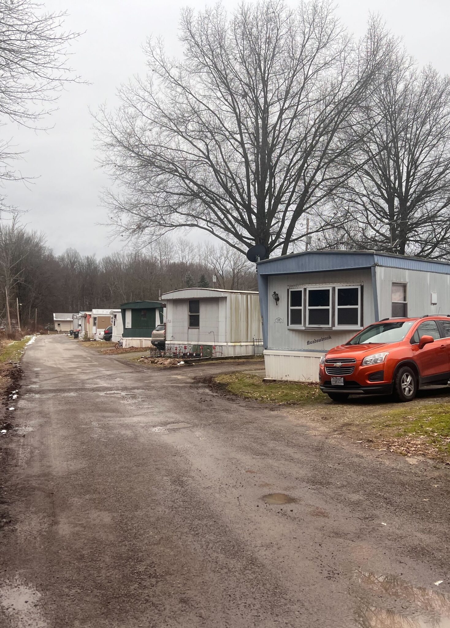 Deer Run Mobile Home Park in Ohio with well-maintained mobile homes and scenic surroundings