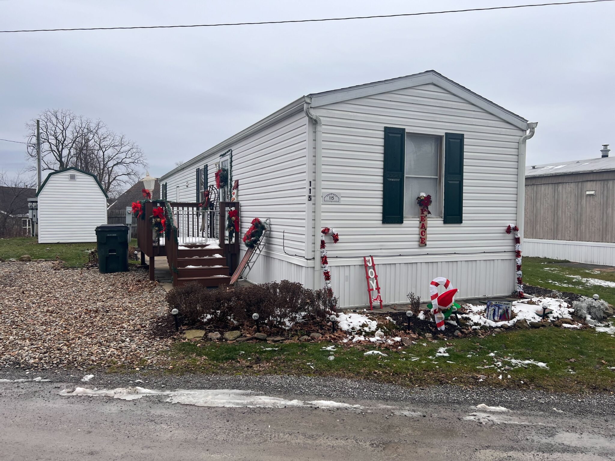Deer Run Mobile Home Park in Ohio with well-maintained mobile homes and scenic surroundings