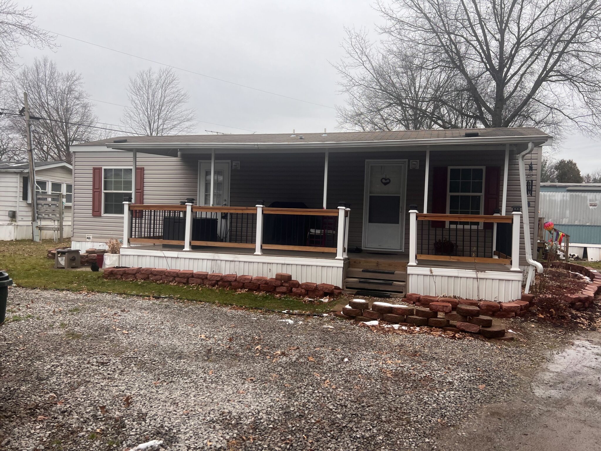 Deer Run Mobile Home Park in Ohio with well-maintained mobile homes and scenic surroundings