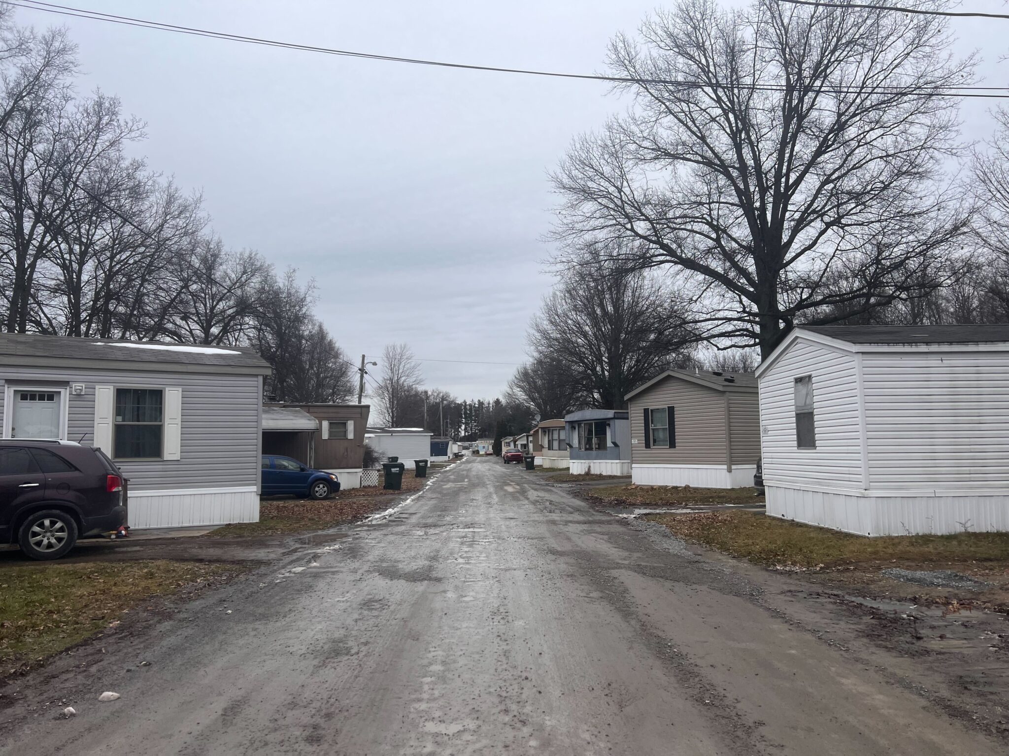 Deer Run Mobile Home Park in Ohio with well-maintained mobile homes and scenic surroundings