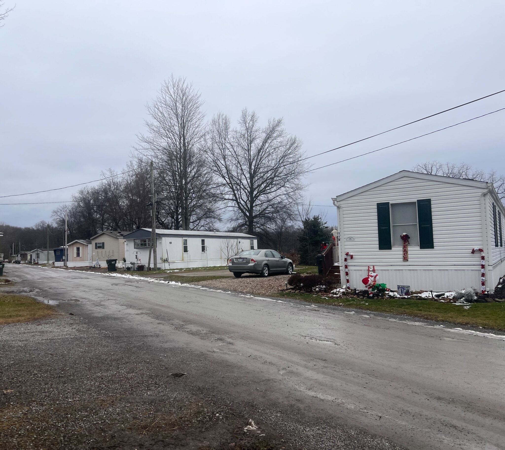 Deer Run Mobile Home Park in Ohio with well-maintained mobile homes and scenic surroundings