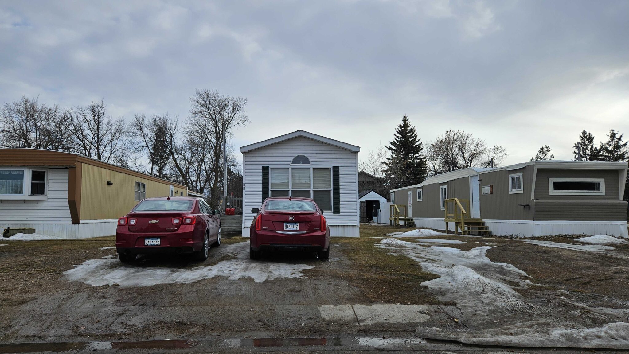 Eastside Mobile Home Park in Roseau, Minnesota with well-kept mobile homes and scenic surroundings