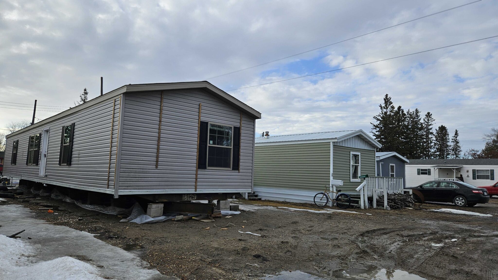 Eastside Mobile Home Park in Roseau, Minnesota with well-kept mobile homes and scenic surroundings