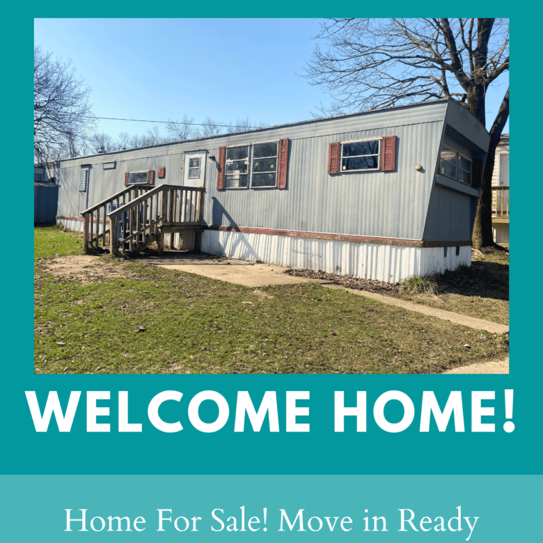 Newly renovated 2-bedroom, 1-bath mobile home for sale or rent in Hillsdale Mobile Home Park with modern touches and bright living spaces.