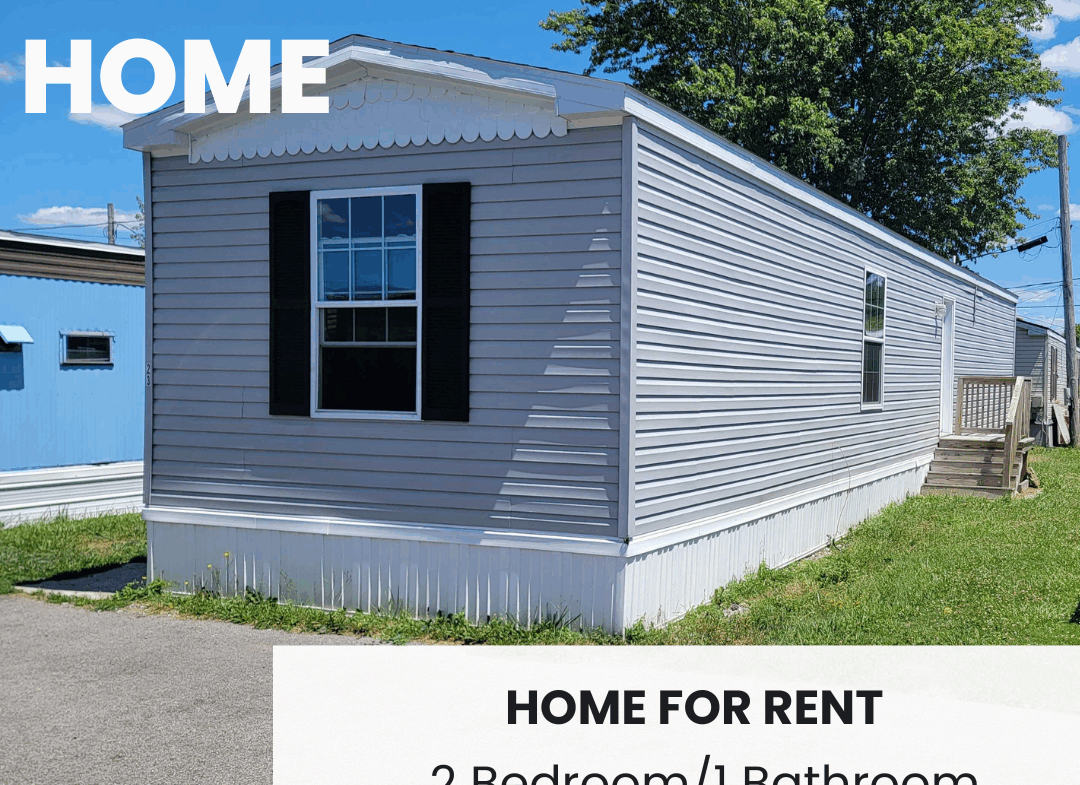 2 BE/ 1 BA Home for Rent | Lot #23