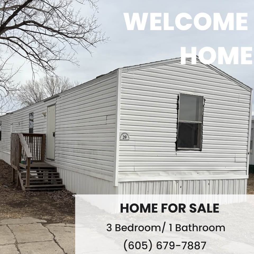 3 bedroom 1 bathroom mobile home for sale in Vermillion