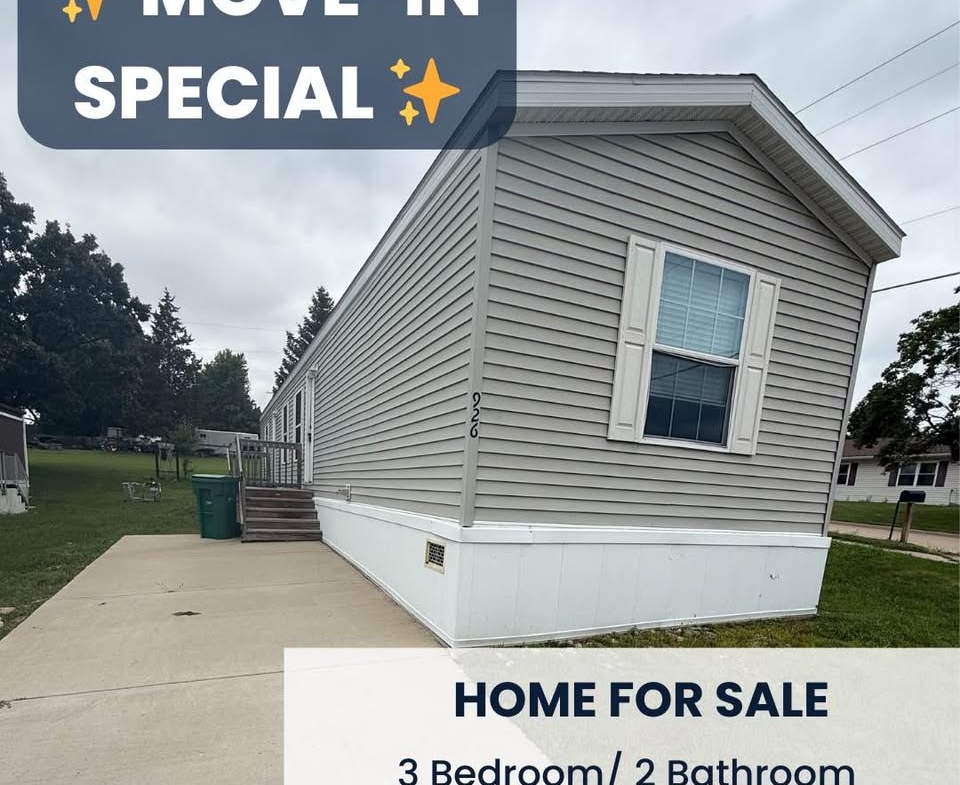 3BD/2BA Mobile Home for Sale | Lot #37