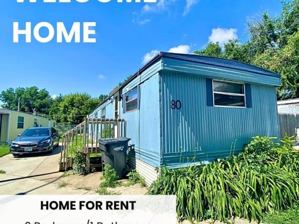 2 BR/ 1 BA Home for Rent Lot 80
