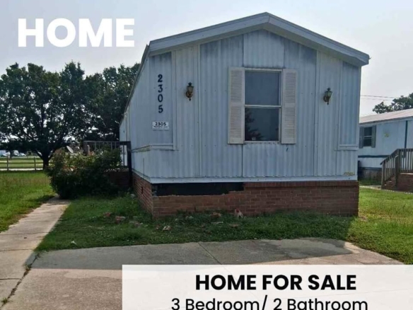 3 BE/2 BA Home for Sale | Lot #2325 W