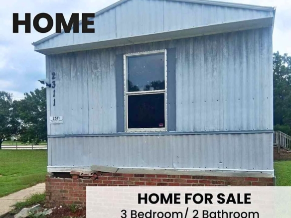 3 BE/2 BA Home for Sale | Lot #2311 W
