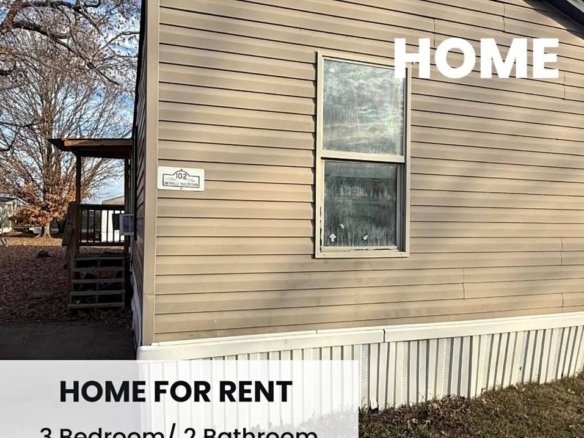 3 BR/ 2 BA Home for Rent | Lot #102