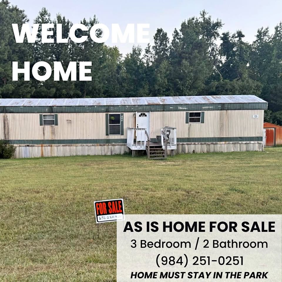 3 BE/2 BA Home for Sale | Lot #113