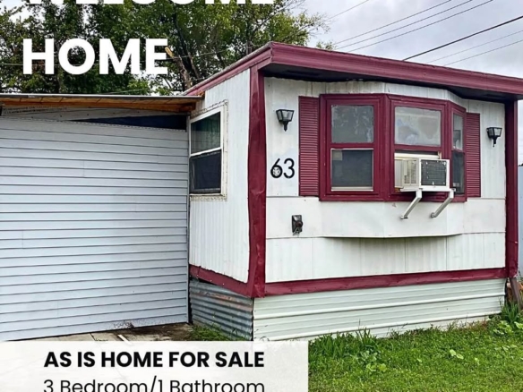 3 BR/ 1 BA Home for Sale Lot 80